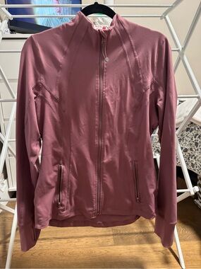 90 Degree By Reflex Dusty Rose Zip-Up Utility Jacket